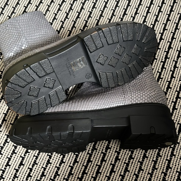 Pons Quintana grey leather bootie - Picture 8 of 9